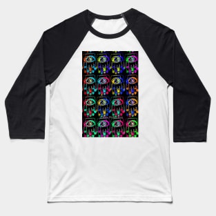 Color Pop Art Hamsa Hands Baseball T-Shirt